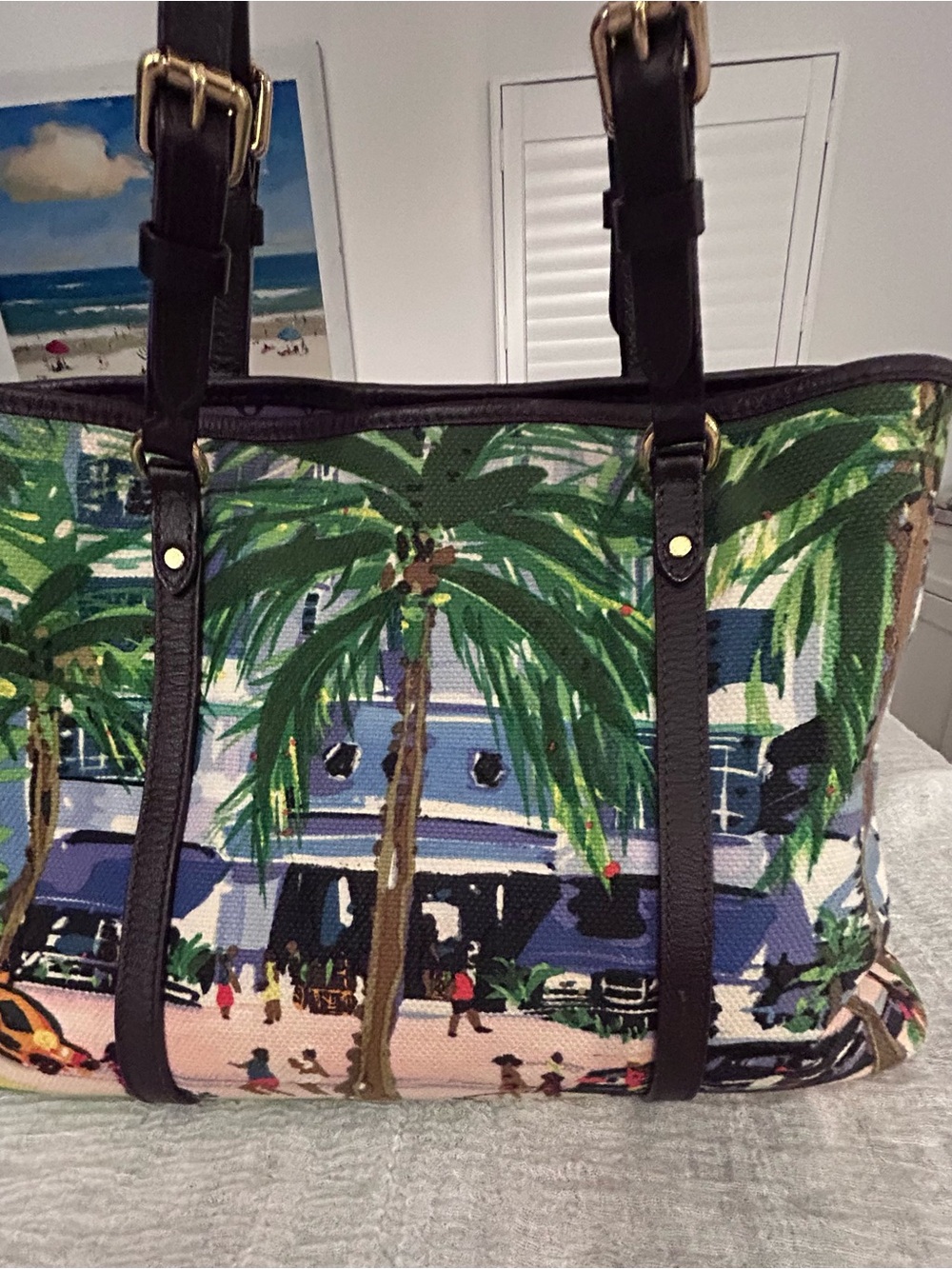 Louis Vuitton  Palm Print  large Tote